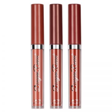 Set 3 Rujuri Lichide Mate Ranee Matte Liquid Lipstick, A